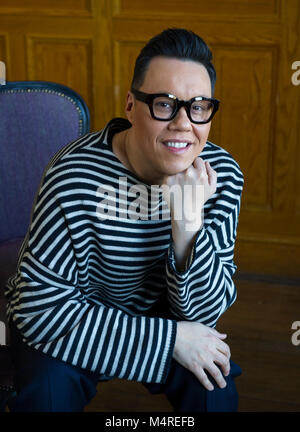 Gok Wan, mode anglaise consultant, auteur et présentateur de télévision, Édimbourg. Banque D'Images