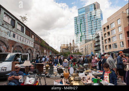 Londres, Royaume-Uni. Bricklane marché. Banque D'Images