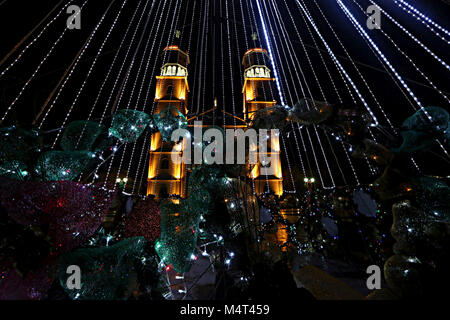 Maturin, Monagas, Venezuela. 24 Nov, 2014. Le 24 novembre 2014 . La Cathédrale de Notre Dame de Carmen est un temple catholique situé dans Matur'n, Monagas, état du Venezuela. Il est le plus grand et le mieux décoré église dans le pays, aussi par la hauteur de ses dômes, est considéré comme le deuxième plus élevé de l'Amérique latine précédé de la Basilique Notre Dame de Guadalupe à Mexico. Sa construction a débuté le 16 juillet 1959, précisément le jour de Nuestra Se''"ora del Carmen, et a été inauguré 22 ans plus tard, le 23 mai 1981. Matur'n, Monagas, État du Venezuela. Photo : Juan Carlos Hernandez (Crédit Banque D'Images