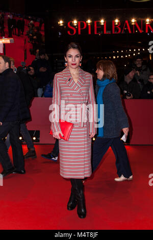 Martina Gedeck au Berlinale pour la premiere sur 'transit' 17 février 2018 à Berlin Crédit : Stefan Papp/Alamy Live News Banque D'Images