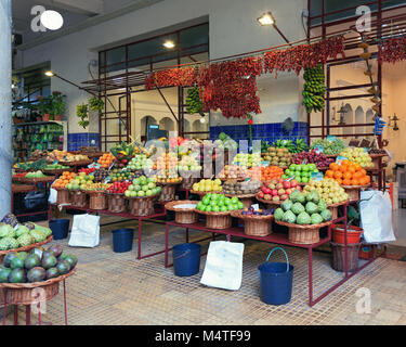 Marché mercado dos Lavradores à Madère Banque D'Images