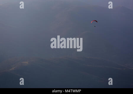 Sky Diver flottant dans l'air Banque D'Images