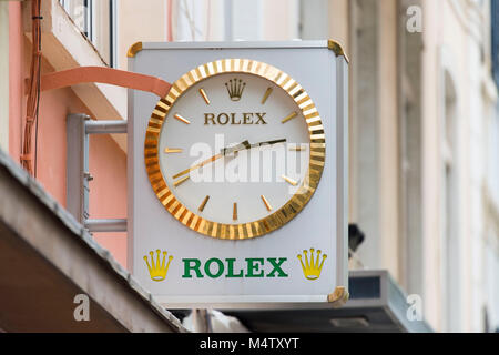 Rolex watch store inscrivez-logo. Banque D'Images