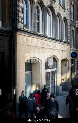 La cour des magistrats des capacités dans la ville de Cambridge, en Angleterre. Banque D'Images