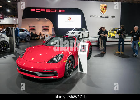 Porsche canadien du stand car show 2018 Banque D'Images