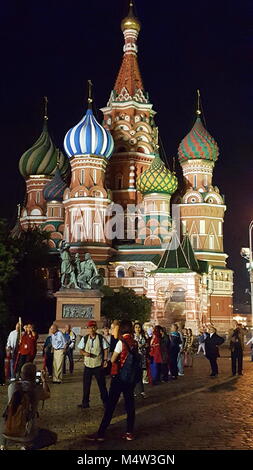 La Cathédrale Saint-Basile dans la Place Rouge de Moscou Banque D'Images