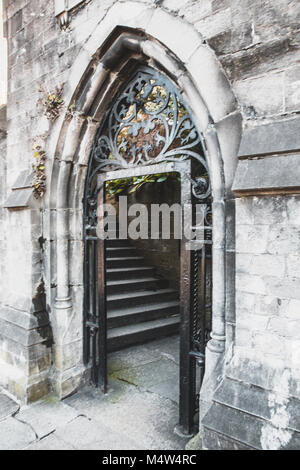 Entrée à la bibliothèque Marsh à Dublin, Irlande Banque D'Images
