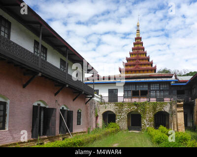 Nyaung Shwe : musée culturel, l'ancien palais, au Lac Inle, l'État de Shan, Myanmar (Birmanie) Banque D'Images