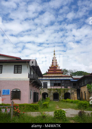 Nyaung Shwe : musée culturel, l'ancien palais, au Lac Inle, l'État de Shan, Myanmar (Birmanie) Banque D'Images