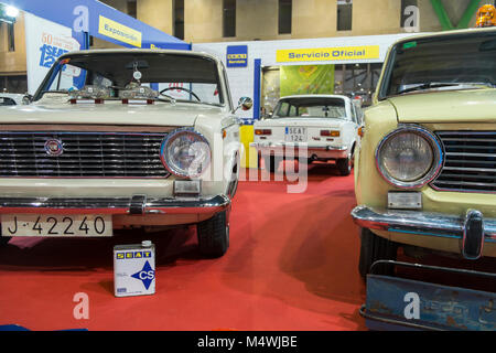 Seat 124. Retro 2018 Málaga. L'Espagne. Banque D'Images