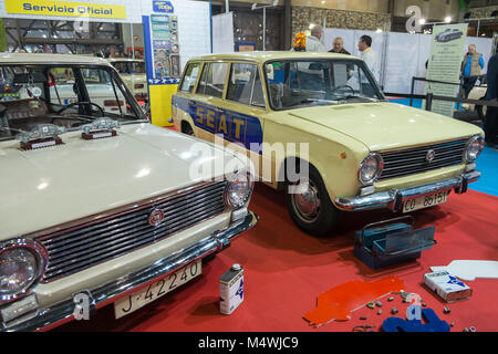 Seat 124. Retro 2018 Málaga. L'Espagne. Banque D'Images