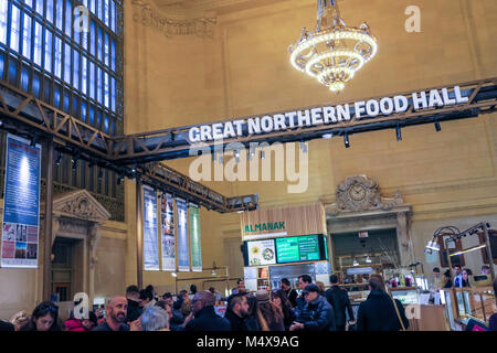 La Great Northern Food Hall est situé dans la région de Vanderbilt Hall à Grand Central Terminal, NEW YORK, USA Banque D'Images