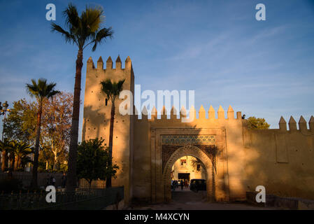 Meknes - l'une des quatre villes impériales du Maroc Banque D'Images