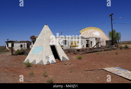 Meteor City Trading Post ruines,Arizona,Route 66 Banque D'Images