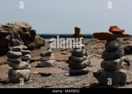 Pierres sur la plage Banque D'Images