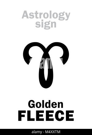 L'ASTROLOGIE : Golden Fleece Banque D'Images