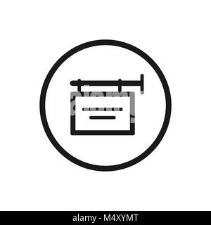 La Boutique Sign icône sur un fond blanc. Vector illustration Illustration de Vecteur