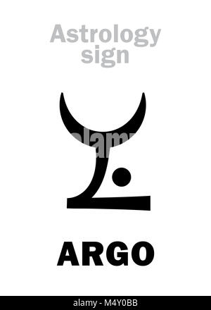 L'ASTROLOGIE : Argo Argo Navis (constellation) Banque D'Images