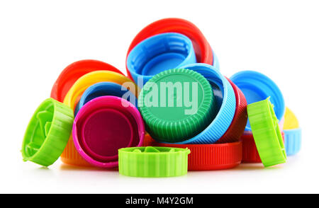 La composition avec des bouteilles en plastique. Banque D'Images