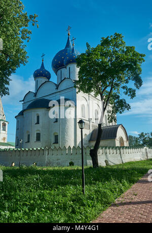 Suzdal Kremlin. La cathédrale de la nativité. Banque D'Images