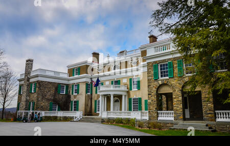 Maison de Franklin D. Roosevelt National Historic Site à Hyde Park, NEW YORK Banque D'Images