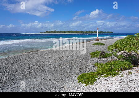 La Polynésie française, l'atoll de Rangiroa Tiputa channel, Tuamotu, océan Pacifique sud Banque D'Images