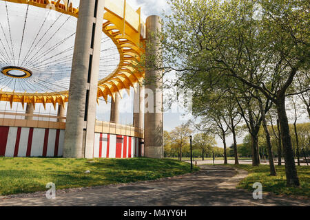 Worlds Fair Pavilion à Flushing Meadow Corona Park dans le Queens, New York City, USA Banque D'Images