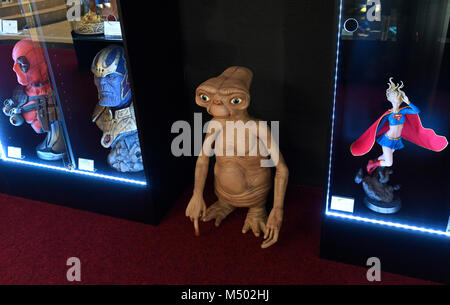 Prague, République tchèque. Feb 17, 2018. Nouveau musée de statues de film, des chiffres et des répliques, des légendes du cinéma, musée a été ouvert à Prague, en République tchèque, le 17 février 2018. Photo : CTK Michal Krumphanzl/Photo/Alamy Live News Banque D'Images