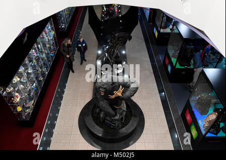 Prague, République tchèque. Feb 17, 2018. Nouveau musée de statues de film, des chiffres et des répliques, des légendes du cinéma, musée a été ouvert à Prague, en République tchèque, le 17 février 2018. Photo : CTK Michal Krumphanzl/Photo/Alamy Live News Banque D'Images