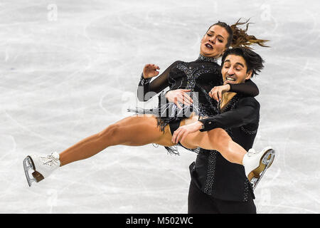 19 février 2018 : Alisa Agafonova et Ucar Alper de Â la Turquie en danse libre concurrence à Gangneung Ice Arena , Gangneung, Corée du Sud. Ulrik Pedersen/CSM Banque D'Images