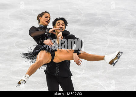 19 février 2018 : Alisa Agafonova et Ucar Alper de Â la Turquie en danse libre concurrence à Gangneung Ice Arena , Gangneung, Corée du Sud. Ulrik Pedersen/CSM Banque D'Images