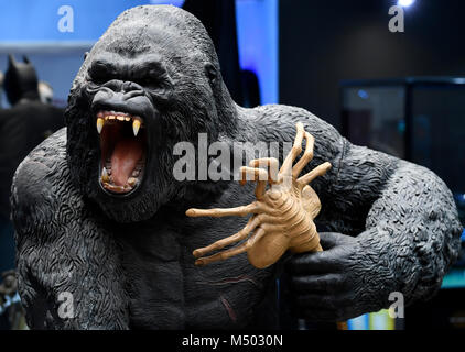 Prague, République tchèque. Feb 17, 2018. Nouveau musée de statues de film, des chiffres et des répliques, des légendes du cinéma, musée a été ouvert à Prague, en République tchèque, le 17 février 2018. Photo : CTK Michal Krumphanzl/Photo/Alamy Live News Banque D'Images