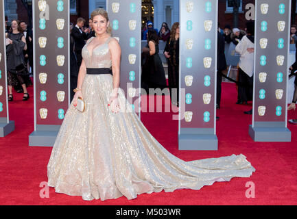 Londres, Royaume-Uni. Feb 19, 2018. Hofit Golan, arrive à l'EE British Academy Film Awards, BAFTA Awards, au Royal Albert Hall à Londres, Angleterre, Grande-Bretagne, le 18 février 2018. Credit : Hubert Boesl/Hubert Boesl/dpa/Alamy Live News Banque D'Images