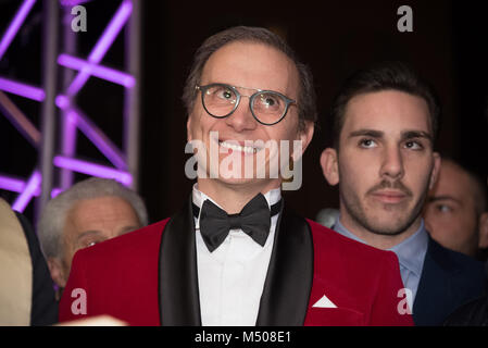 Naples, Silvio Smeraglia lors de l'inauguration du centre de beauté de luxe avec Silvio Smeraglia, Ornella Muti, Cristiano Malgioglio, Aida Yespica, Luca Onestini, Maurizio Mattioli, Andrea Gant, Emilio Fede. 16/02/2018, Naples, Italie Banque D'Images