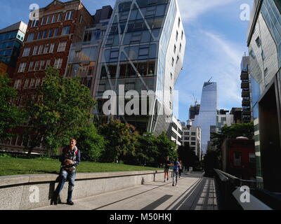 Highline Park,New York,Manhattan Banque D'Images