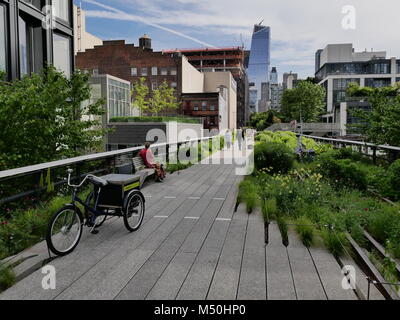 Highline Park,New York,Manhattan Banque D'Images