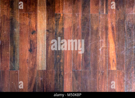 Parquet en bois foncé sur le plancher. Seamless texture de sol en bois, plancher de bois franc de texture. Banque D'Images