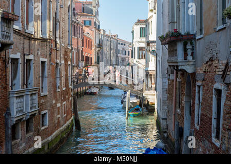 Vue d'un canal à Venise Banque D'Images