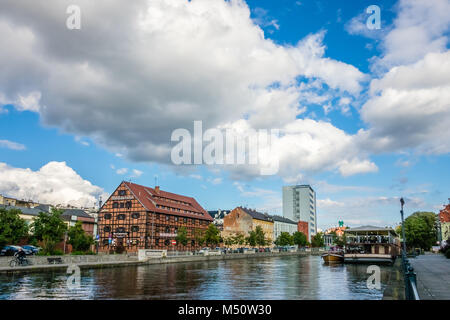 Brda et bâtiments historiques à Bydgoszcz Banque D'Images