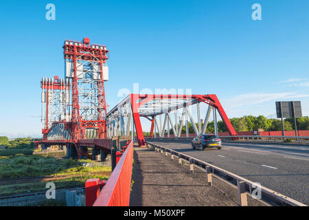 L'anneau de levage pont sur la Tees. Banque D'Images