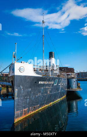 Le PS Wingfield Château est un ancien estuaire Humber ferry, aujourd'hui conservé en tant que bateau musée. Banque D'Images