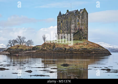 Château de Stalker, Highlands, Ecosse, Royaume-Uni Banque D'Images