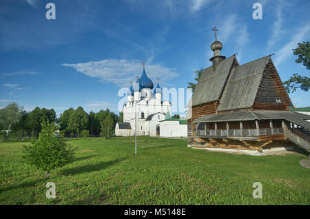 Suzdal Kremlin. Église en bois St Nicolas à Suzdal Banque D'Images