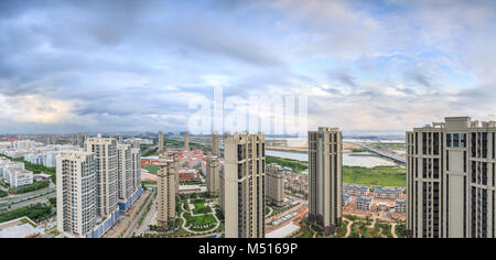 Tianjin Binhai New Town en Chine Banque D'Images