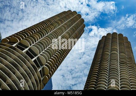 Marina City, Chicago, Illinois USA Banque D'Images
