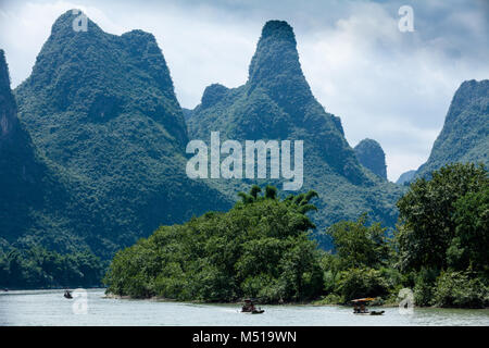 River Road guilin chine panorama Banque D'Images