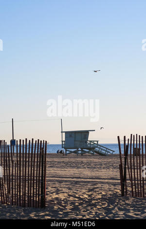 California Beach Sunset Palms Banque D'Images