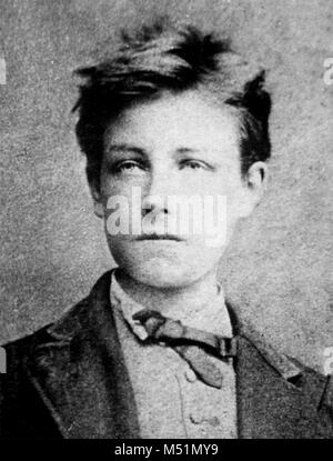 Arthur Rimbaud, Jean Nicolas Arthur Rimbaud (1854 - 1891) poète français Banque D'Images