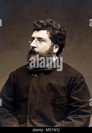 Georges Bizet (1838 - 1875), Alexandre César Léopold Bizet, compositeur français de l'époque romantique Banque D'Images