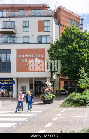 Orpington Village Hall est dans un bâtiment moderne sur l'Orpington High Street & contient deux salles, une salle de réunion et cuisine Banque D'Images